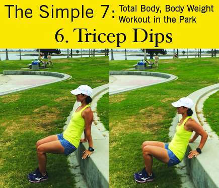 Tricep Dips: iGnite Simple 7 Park Workout